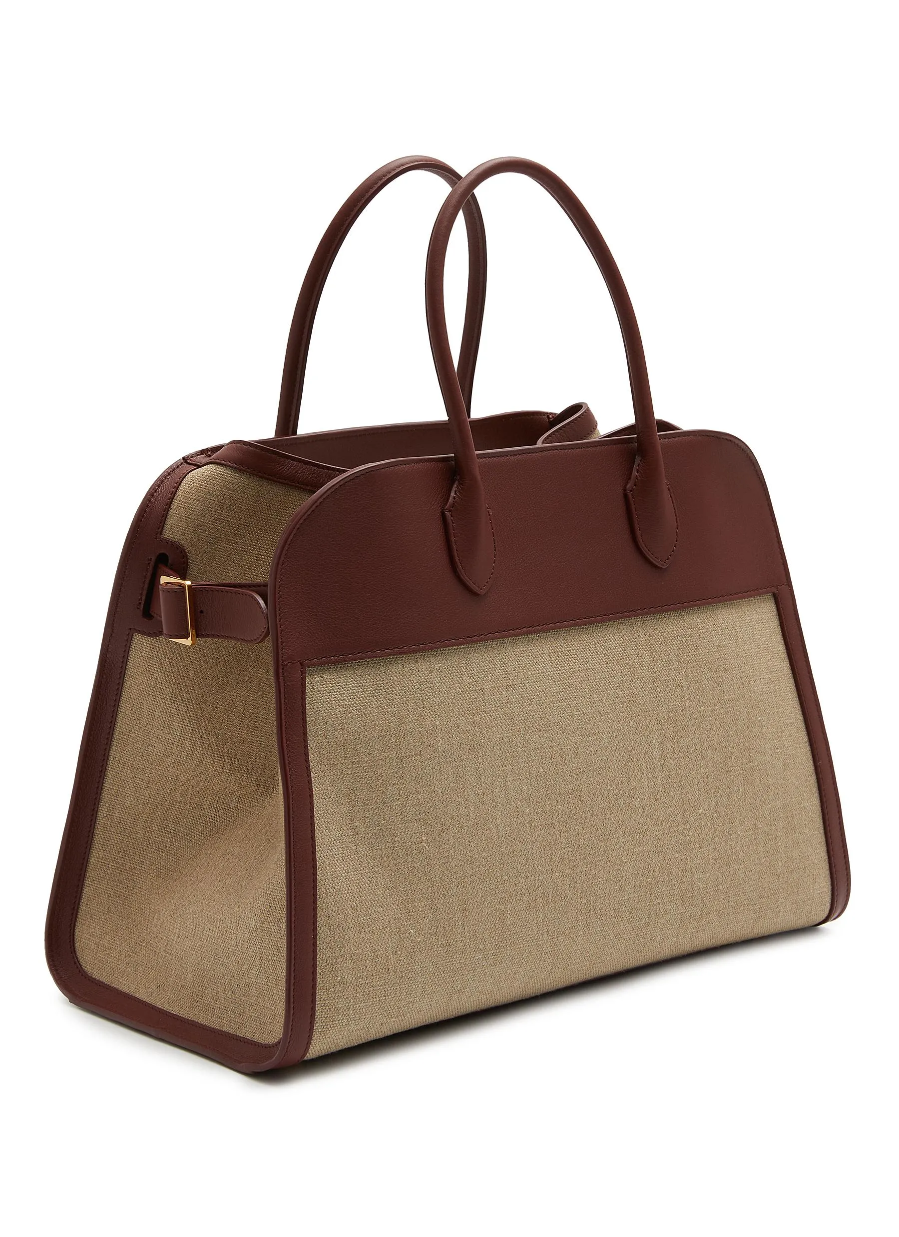 -----------THE ROW  ---- ------------ ----Soft Margaux Canvas and Leather Bag --