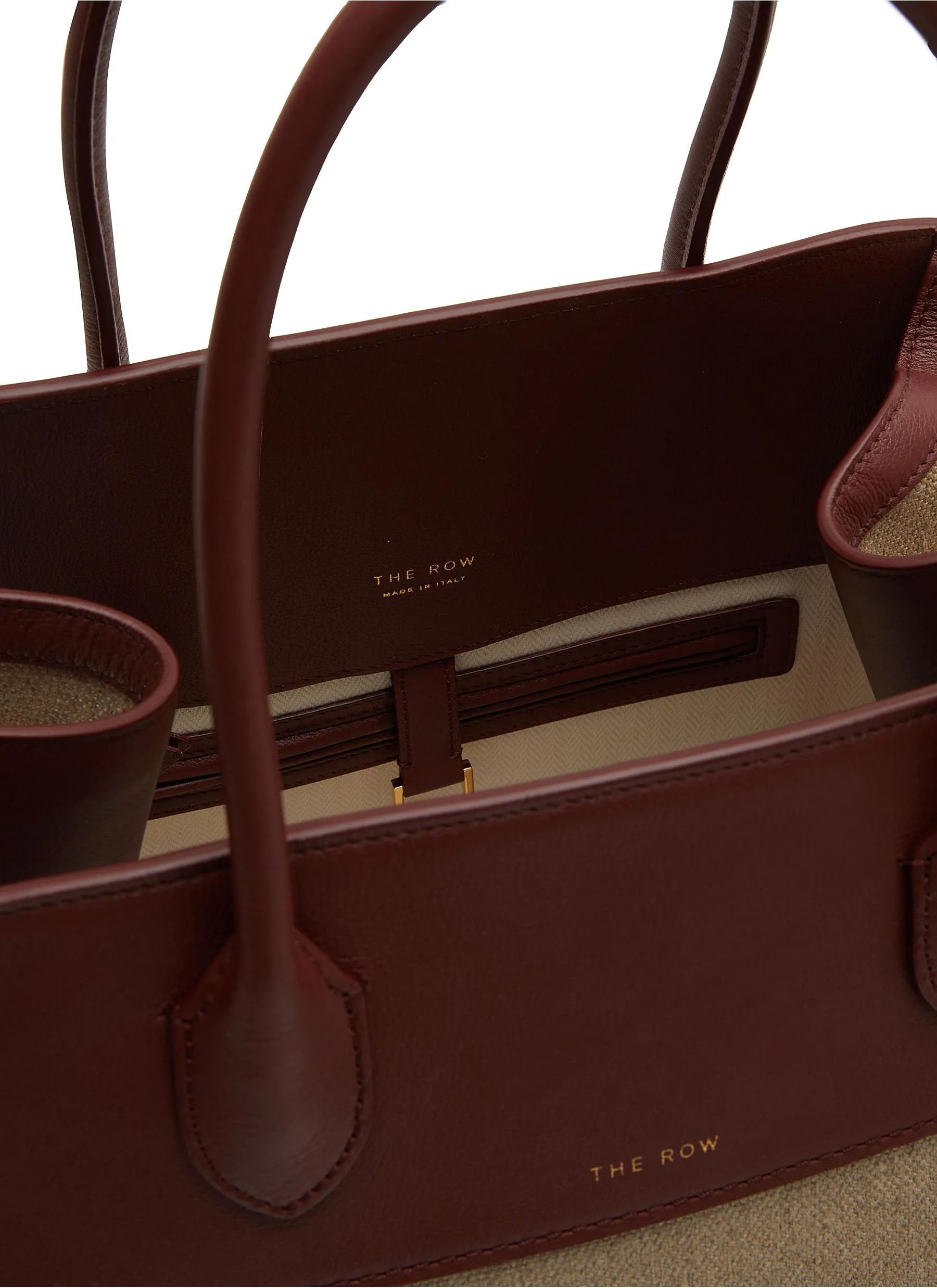 -----------THE ROW  ---- ------------ ----Soft Margaux Canvas and Leather Bag --