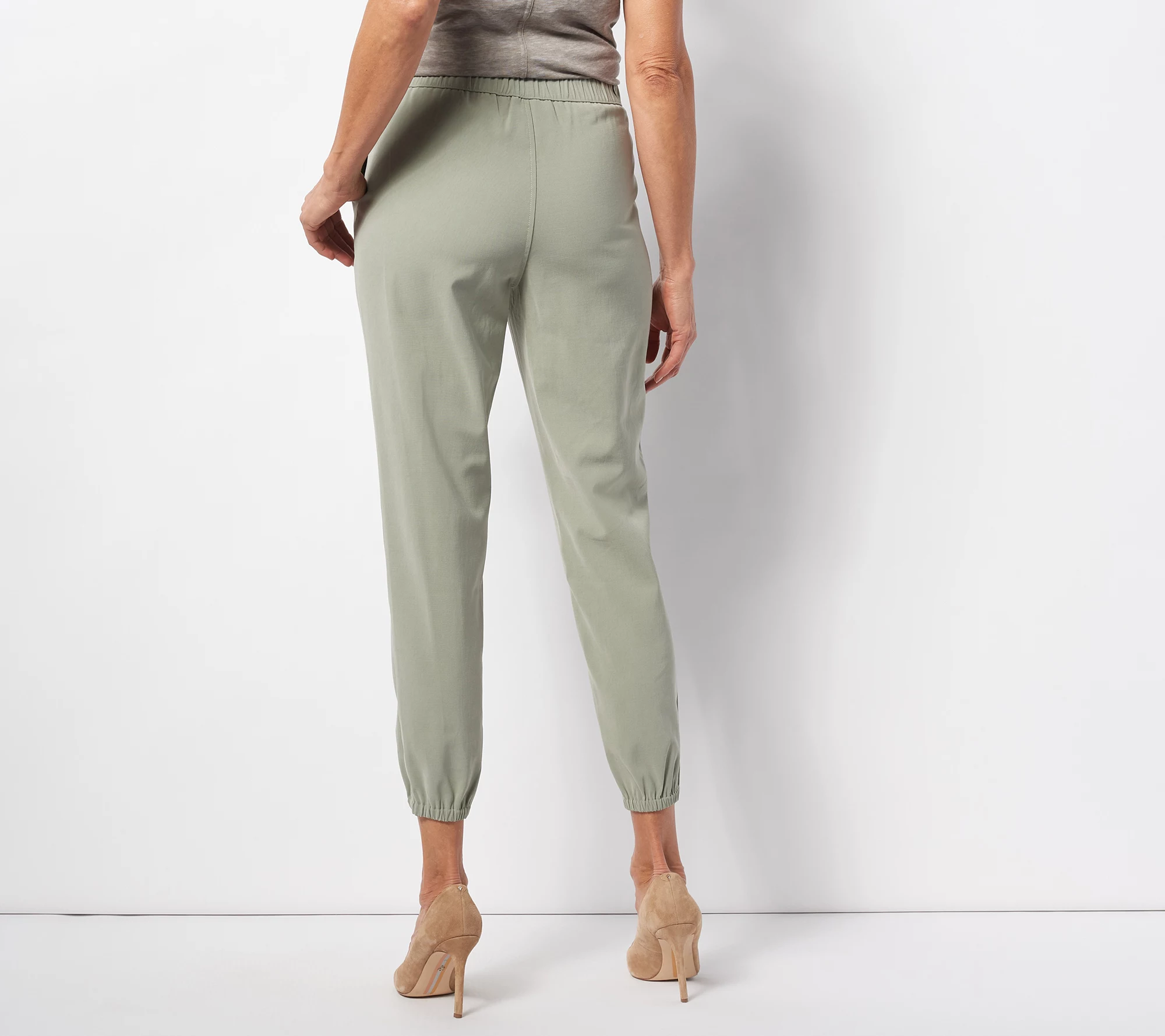 "As Is" Belle by Kim Gravel Regular Stretch Sand Washed Joggers