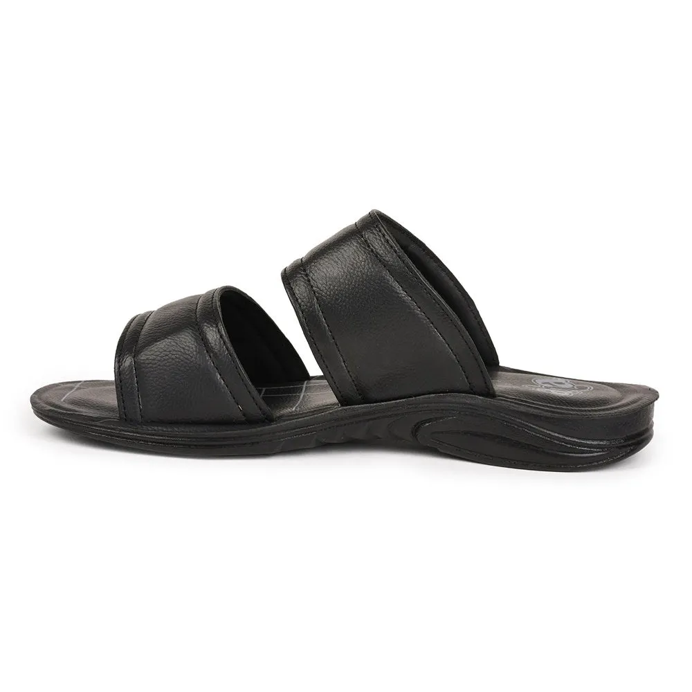 A-HA By Liberty GHD-50 Casual Black Slipper For Men