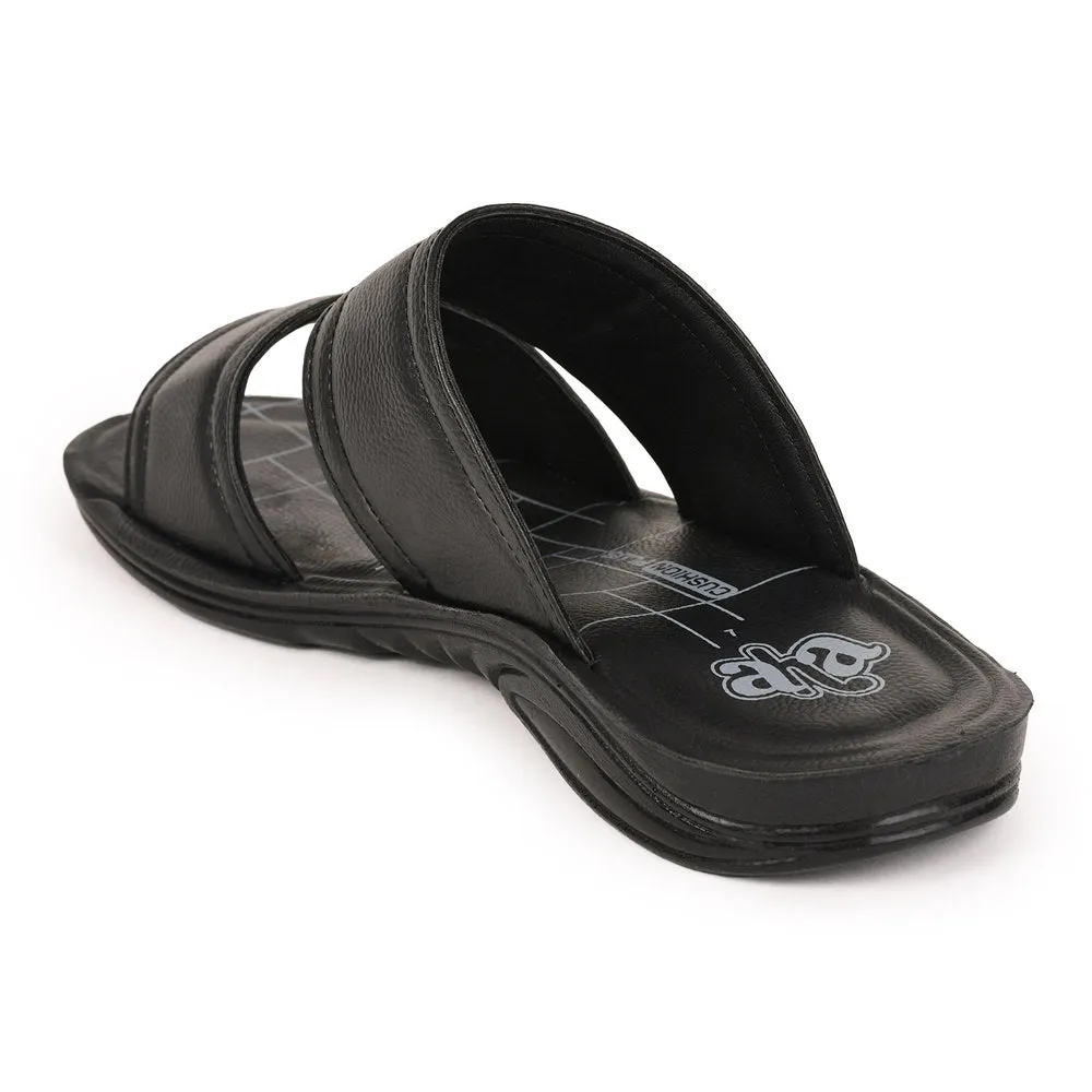 A-HA By Liberty GHD-50 Casual Black Slipper For Men