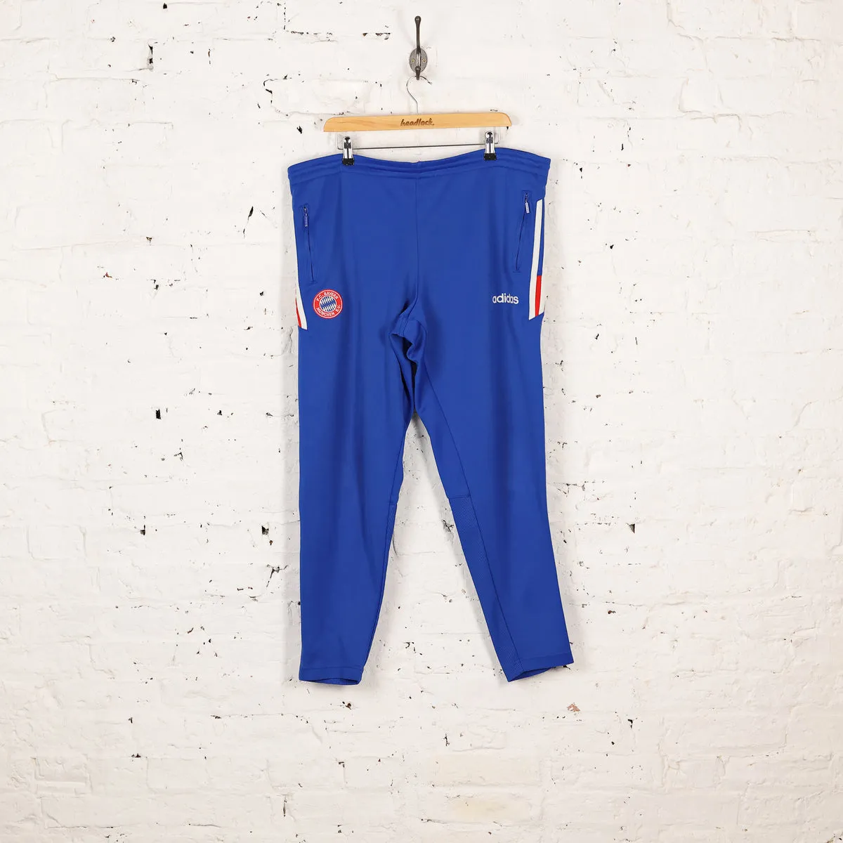 Adidas 90s Bayern Munich Tracksuit Bottoms - Blue - L