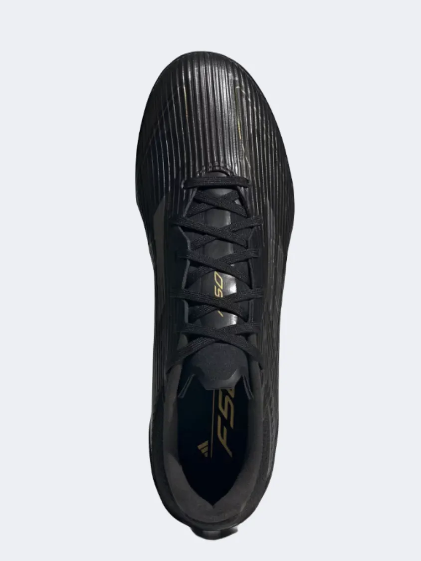 Adidas F50 League Men Turf Shoes Black/Iron/Gold