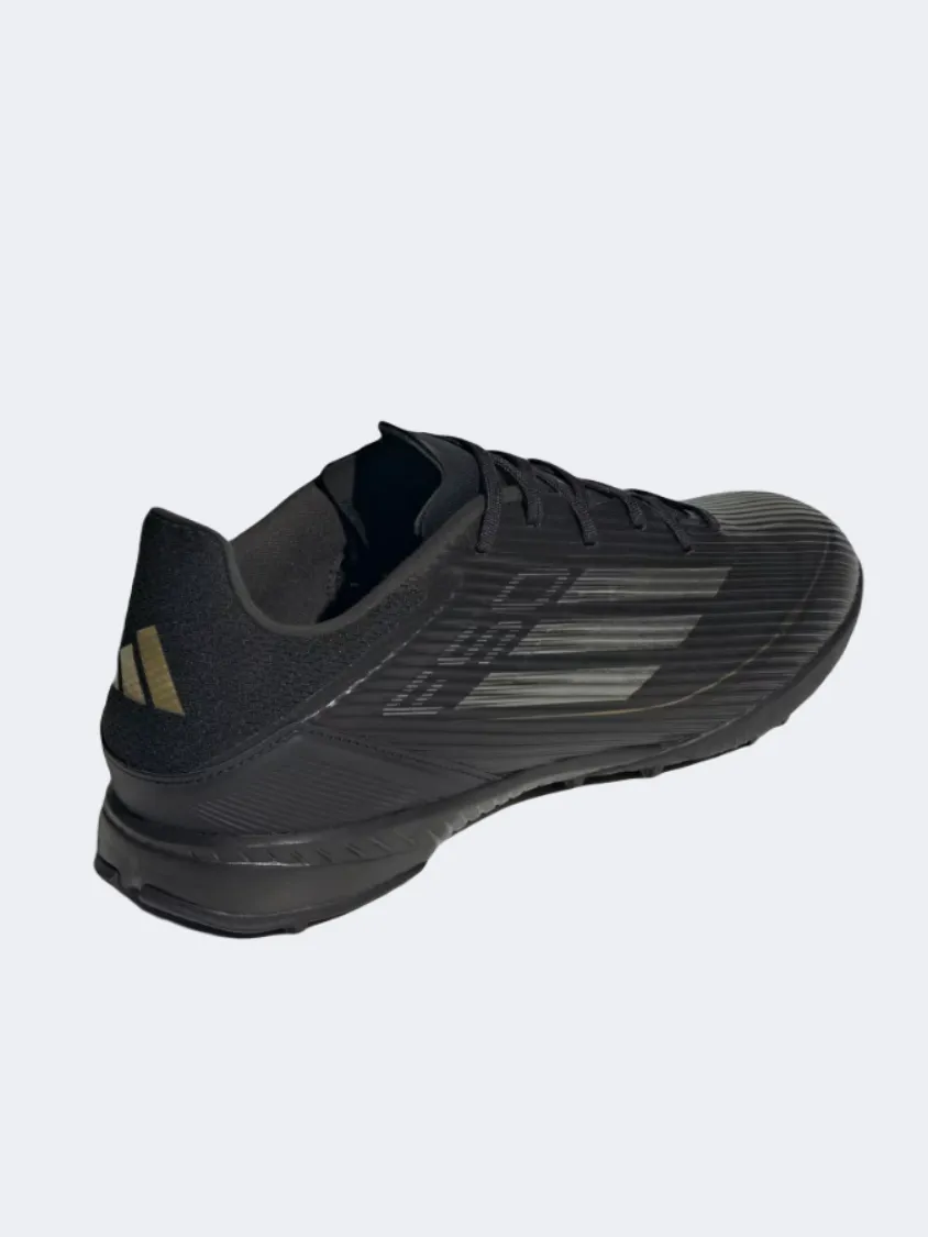 Adidas F50 League Men Turf Shoes Black/Iron/Gold