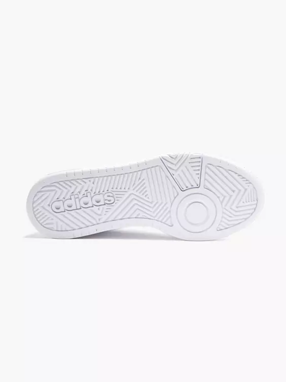 adidas  White Hoops 3.0 Mid Trainers