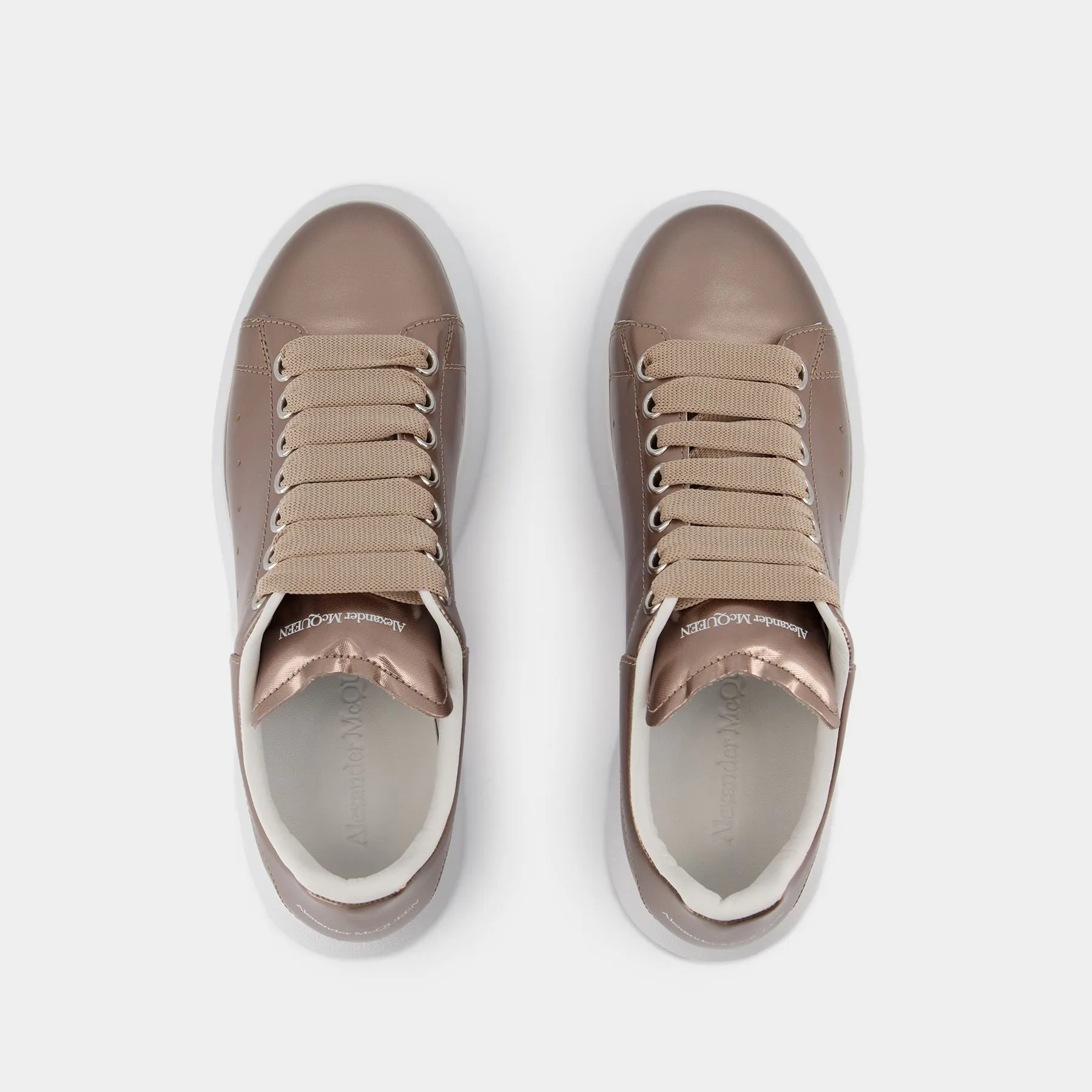 Alexander McQueen  Oversized Sneakers - Alexander McQueen - Leather - Beige