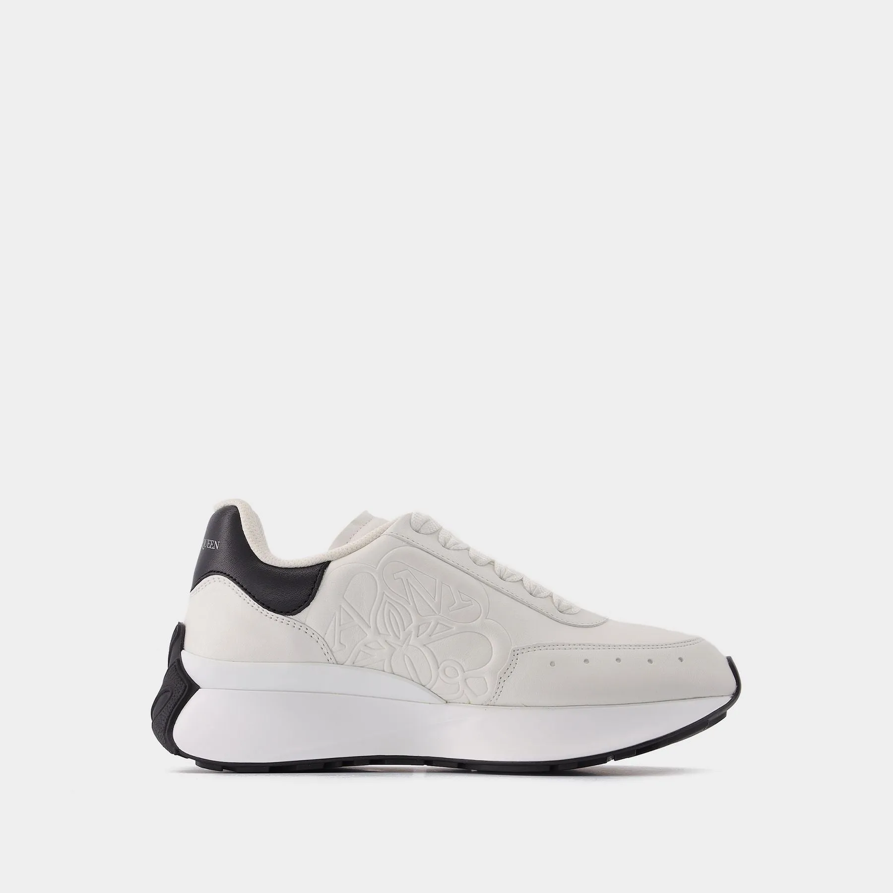 Alexander McQueen  Oversized Sneakers - Alexander Mcqueen - White/Black - Leather