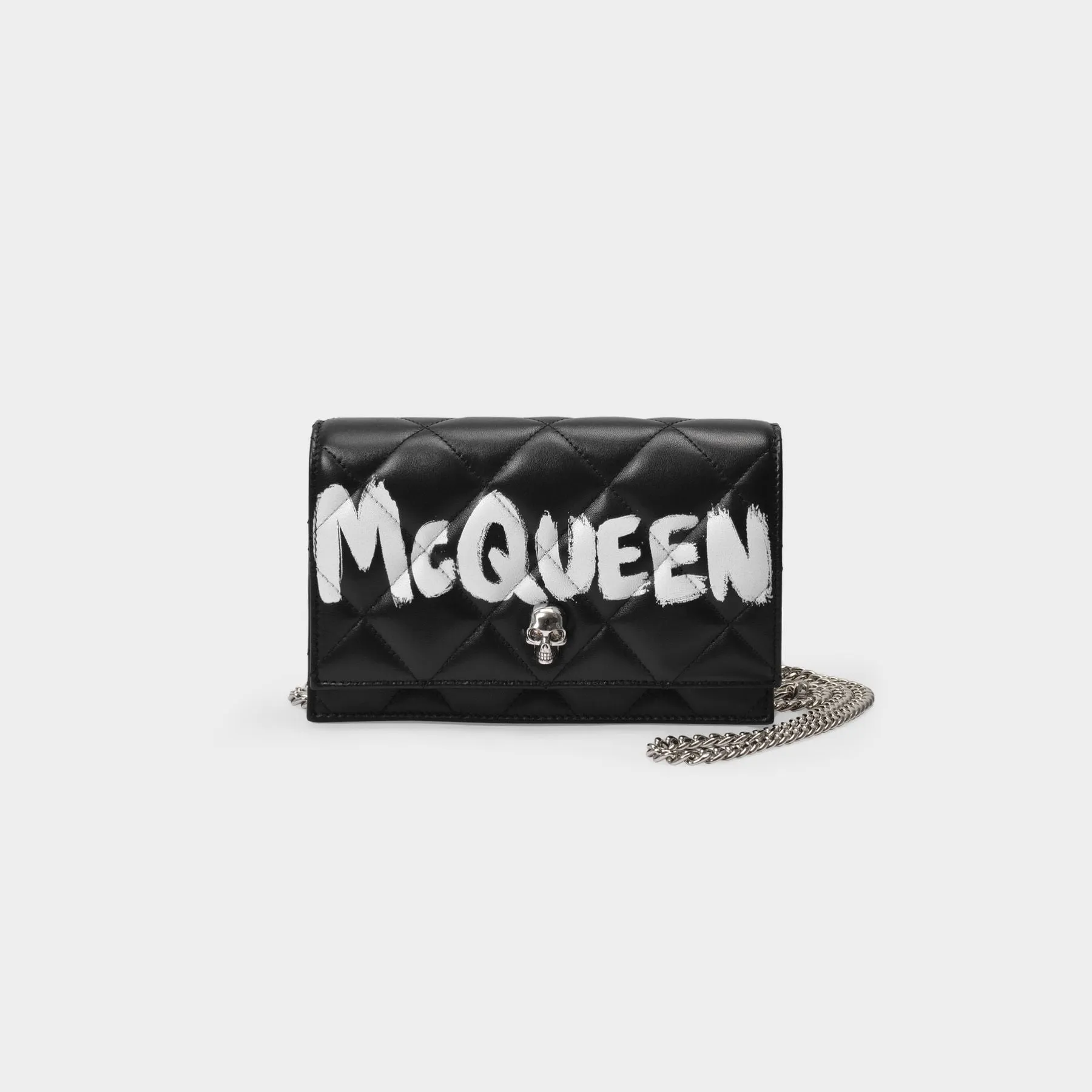 Alexander McQueen  Small Skull Hobo Bag - Alexander Mcqueen -  Black/Ivory - Leather