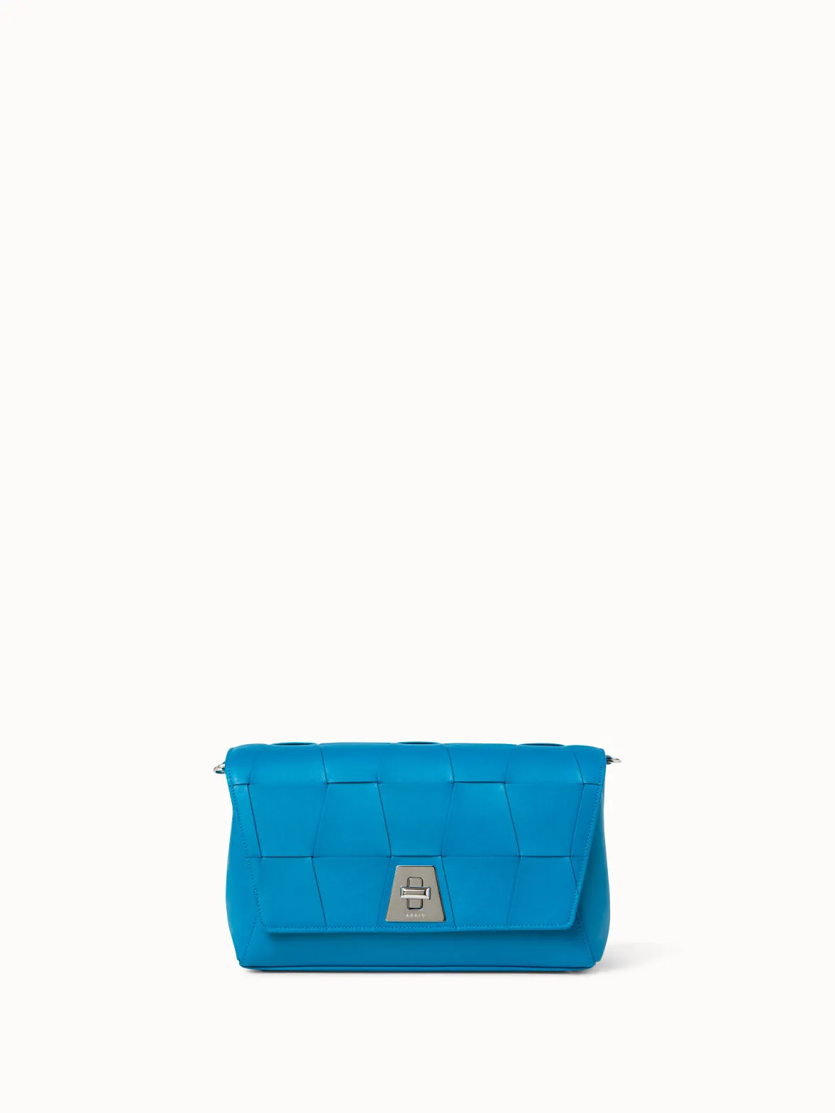 Anouk Day Bag in Braided Leather Trapezoids