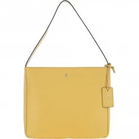 Ashwood Real Leather Hobo Shoulder Bag Ochre Yellow: 64202