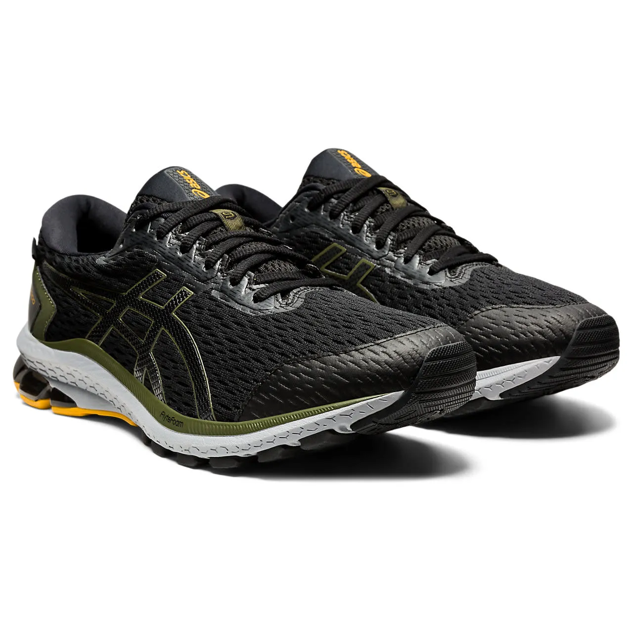 Asics Men's GT-1000 9 Gore-Tex Black/Smog Green | Buy Asics Men's GT-1000 9 Gore-Tex Black/Smog Green here | Outnorth