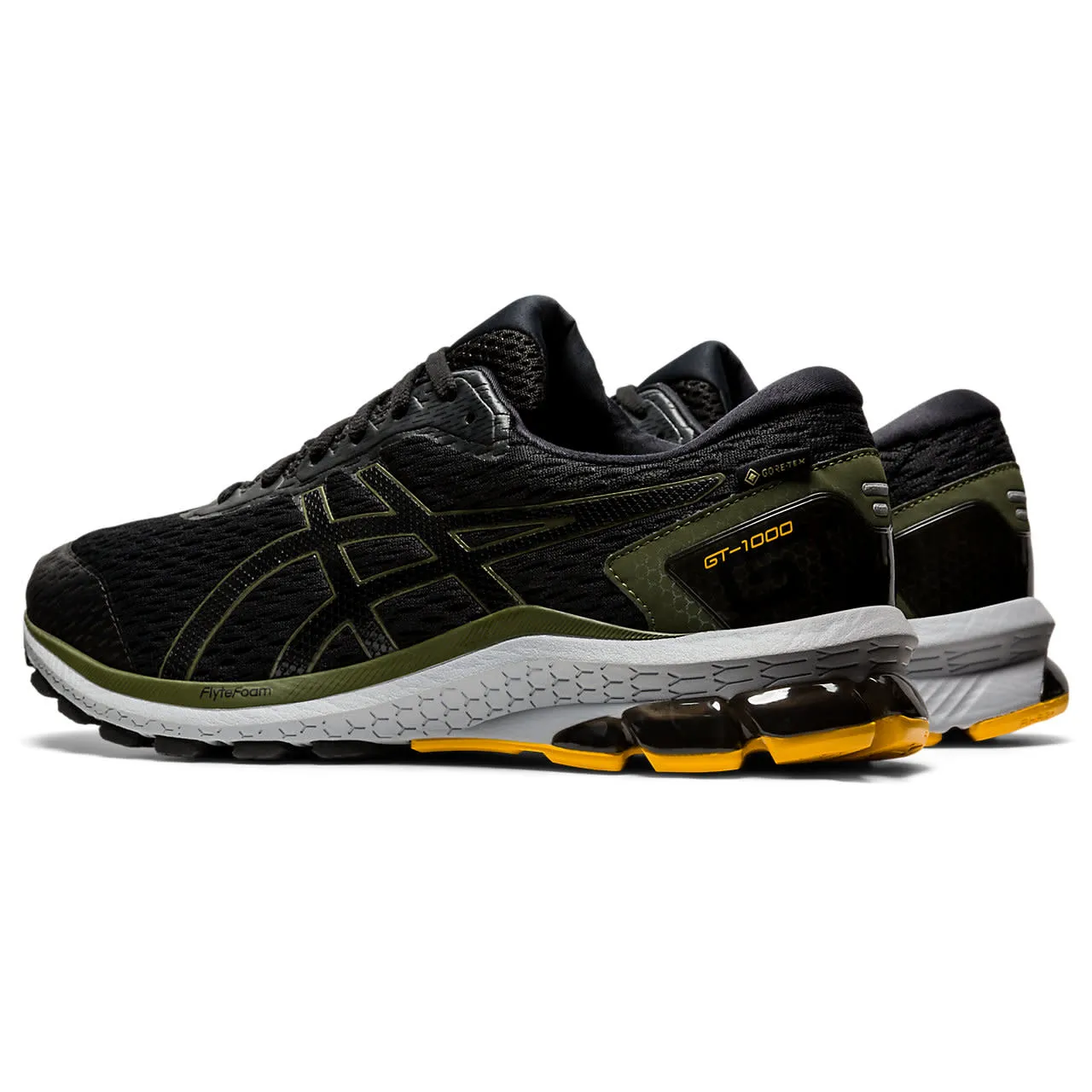 Asics Men's GT-1000 9 Gore-Tex Black/Smog Green | Buy Asics Men's GT-1000 9 Gore-Tex Black/Smog Green here | Outnorth