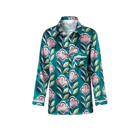 --Bali flowers sleepwear shirt-