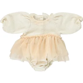 Bebe Organic Josephine Romper, Golden Haze