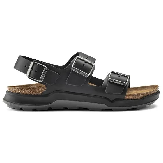 Birkenstock Mens Milano Adventure Old Black Sandals - Narrow Fit