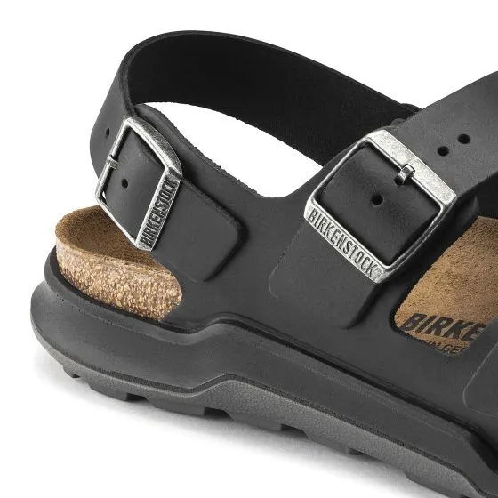 Birkenstock Mens Milano Adventure Old Black Sandals - Narrow Fit