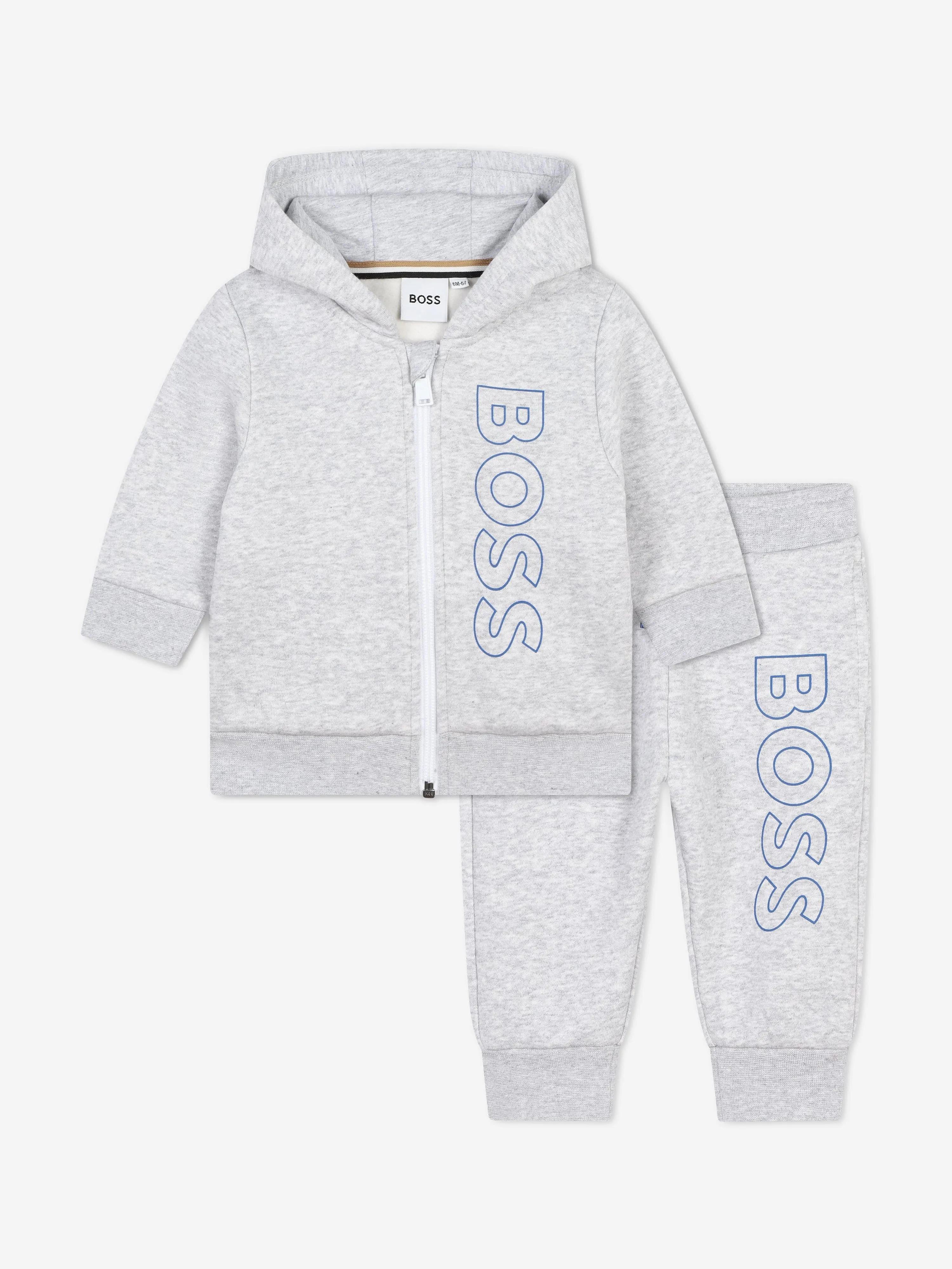 BOSS Baby Boys Logo Tracksuit in Grey