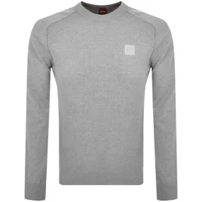 BOSS Kesom Knit Jumper Grey