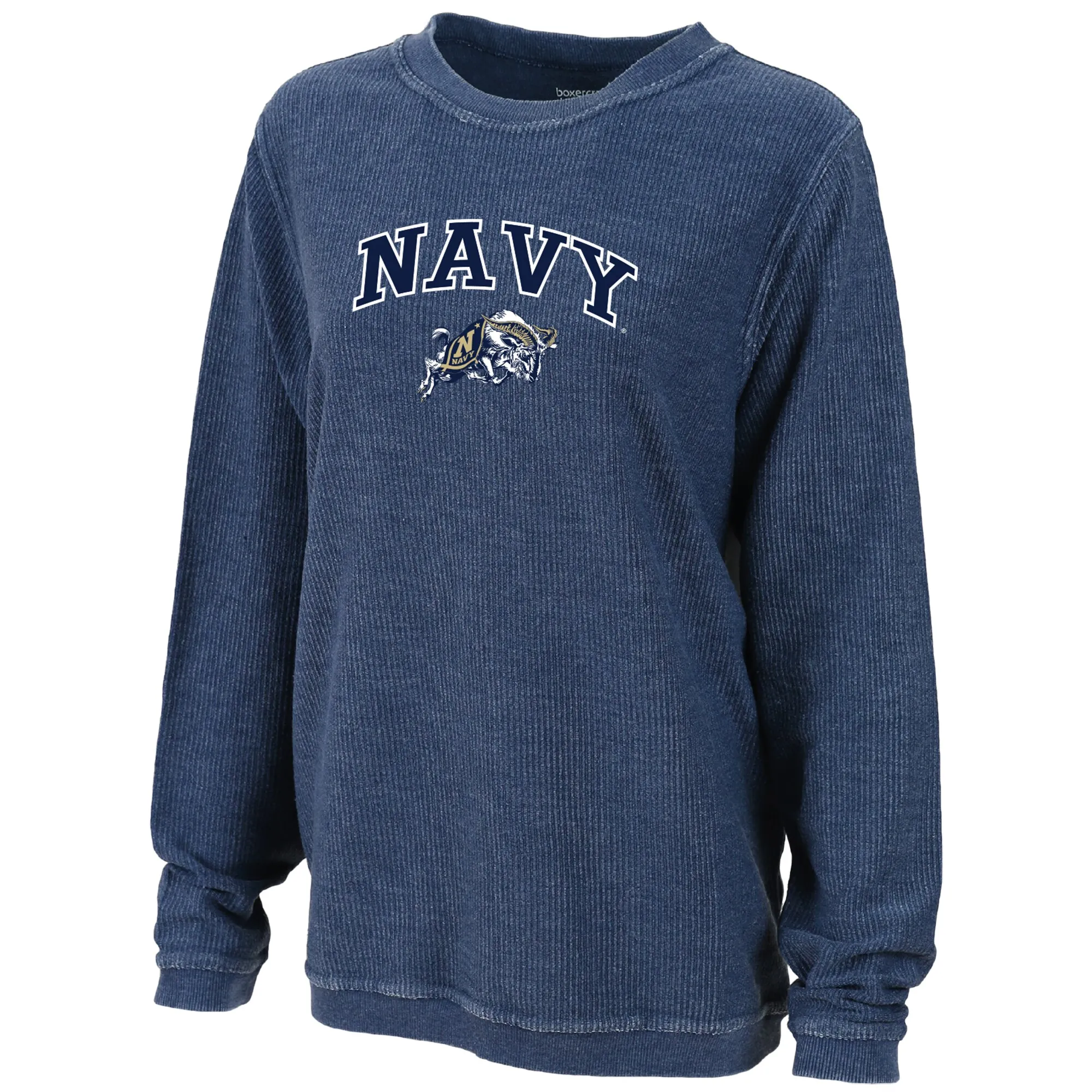 Boxercraft Navy Midshipmen Women's Blue Rally Corduroy Pullover Sweatshirt