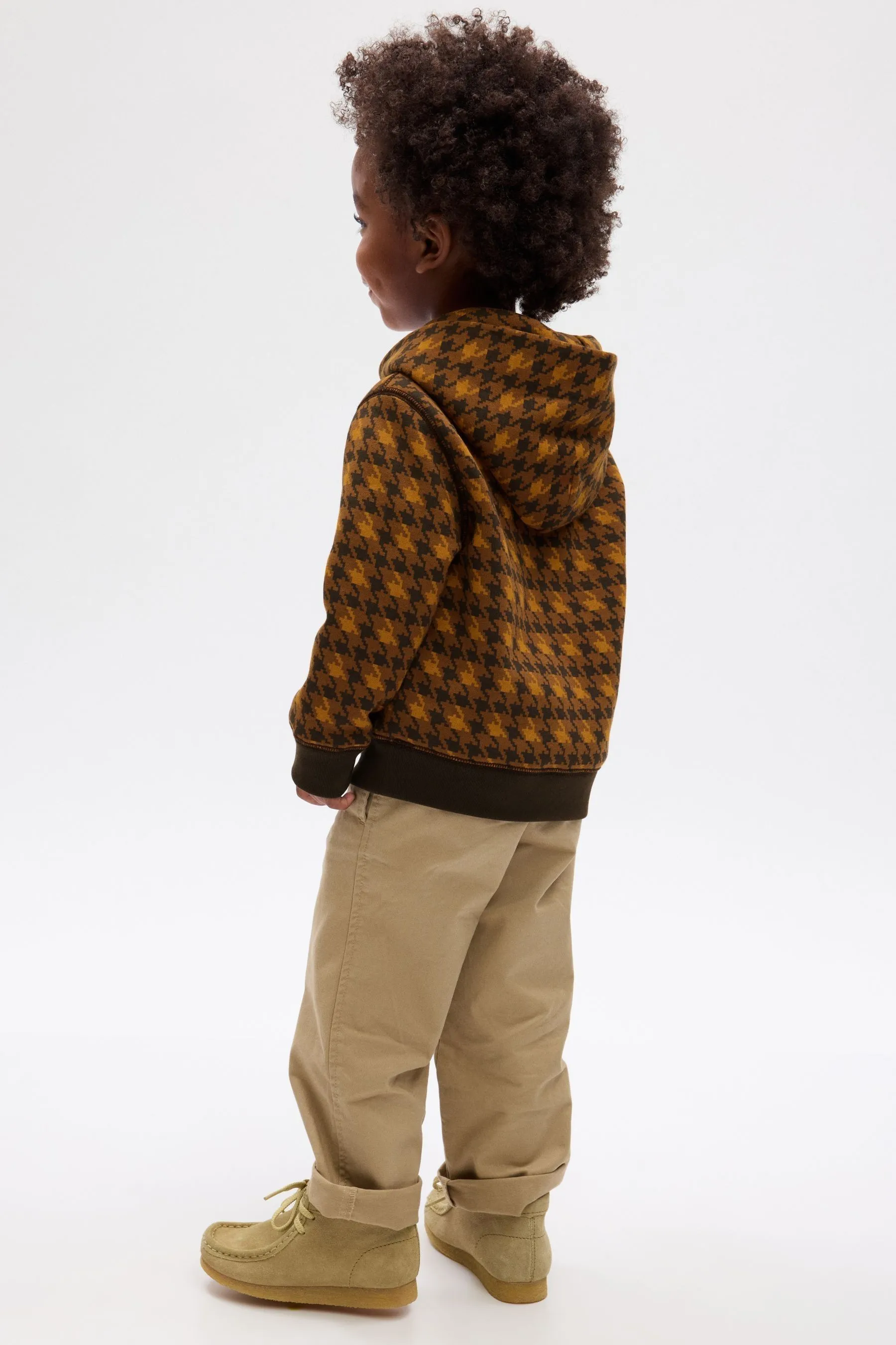 Brown Dapper Dan Toddler Logo Hoodie (12mths-5yrs)