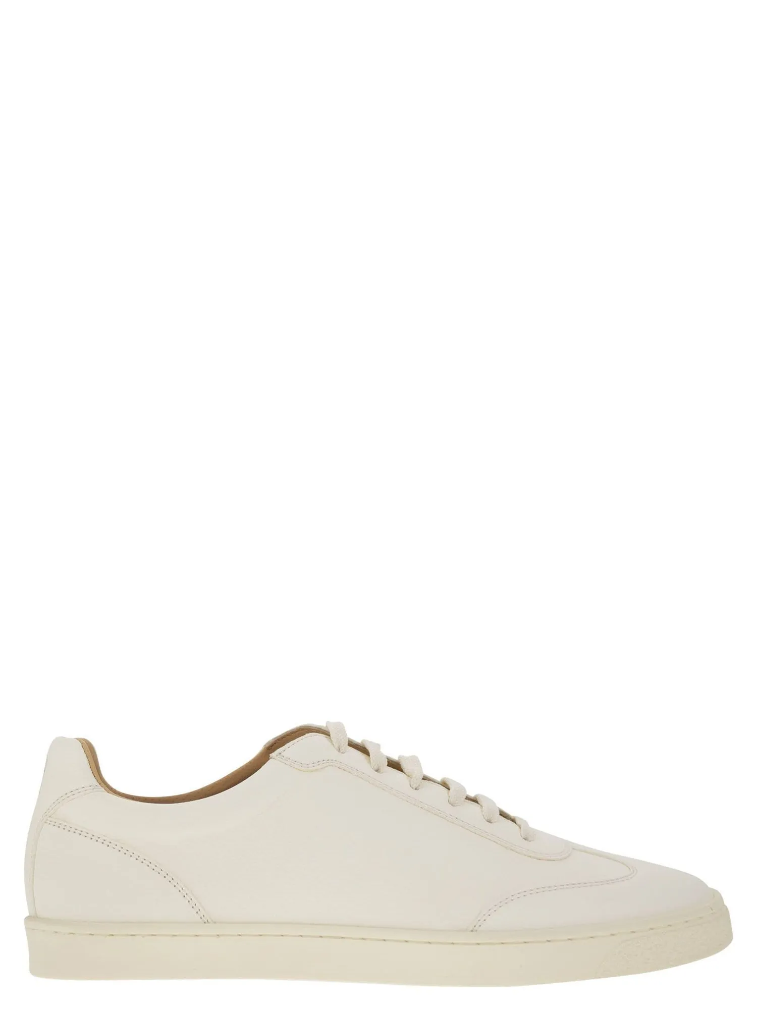 Brunello Cucinelli    Brunello Cucinelli Deerskin Trainers With Latex Sole