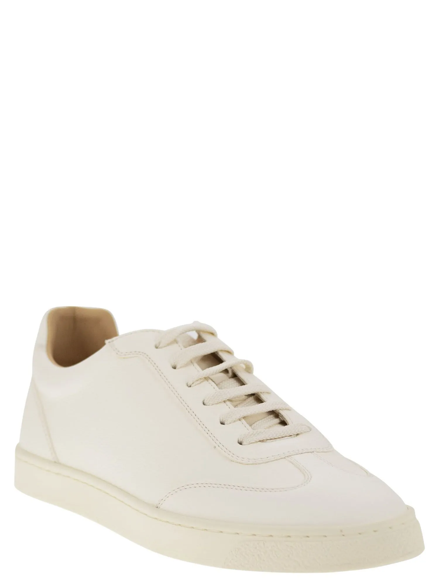 Brunello Cucinelli    Brunello Cucinelli Deerskin Trainers With Latex Sole