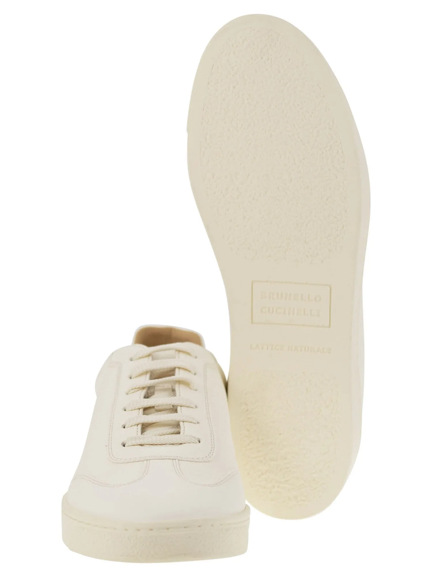 Brunello Cucinelli    Brunello Cucinelli Deerskin Trainers With Latex Sole