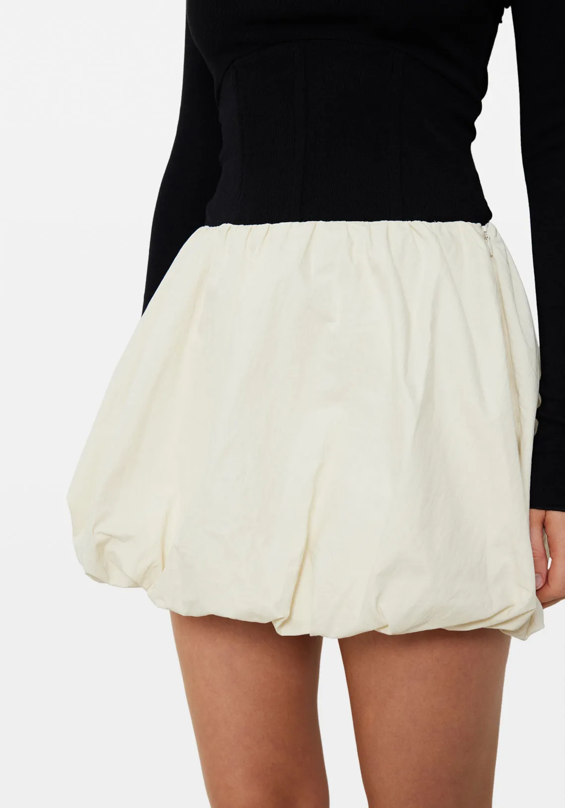 BUBBLE MICRO SKIRT CREME