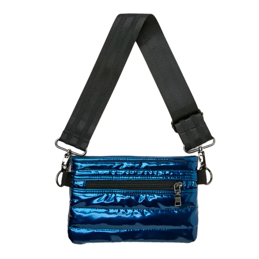 BUM BAG GLOSSY NAVY PATENT