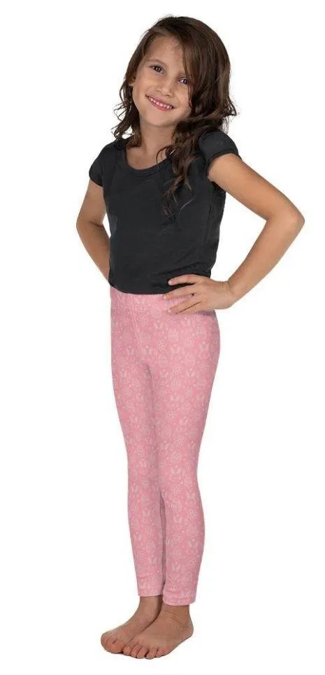 Bunny But* Easter Kid's Leggings (Pink)