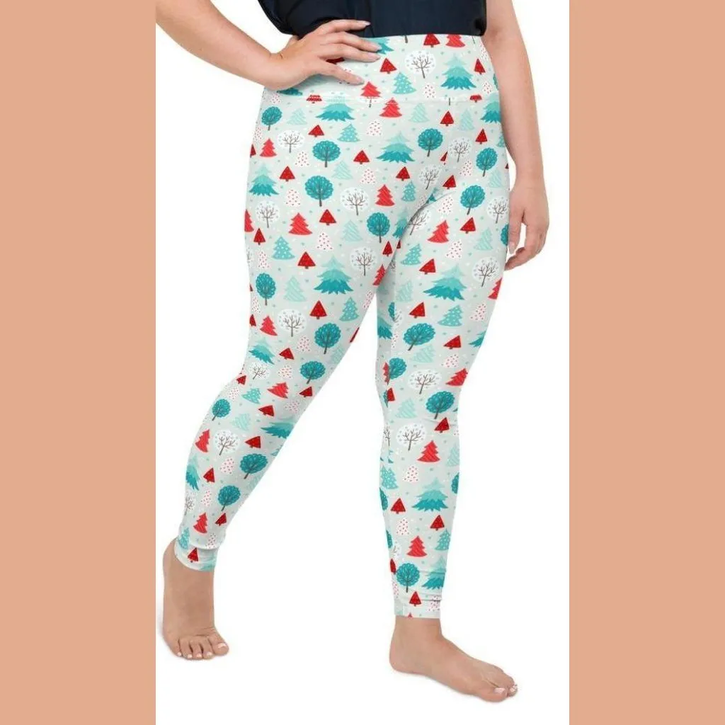 Christmas Forest Plus Size Leggings