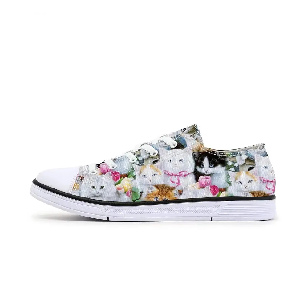 Clowder- the Sweet Kitty Cat Faces Sneakers