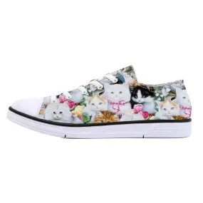 Clowder- the Sweet Kitty Cat Faces Sneakers