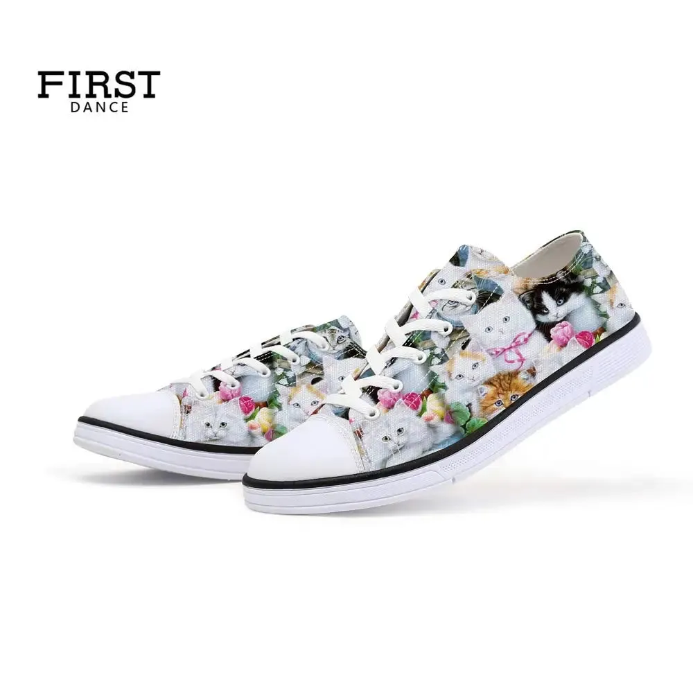 Clowder- the Sweet Kitty Cat Faces Sneakers