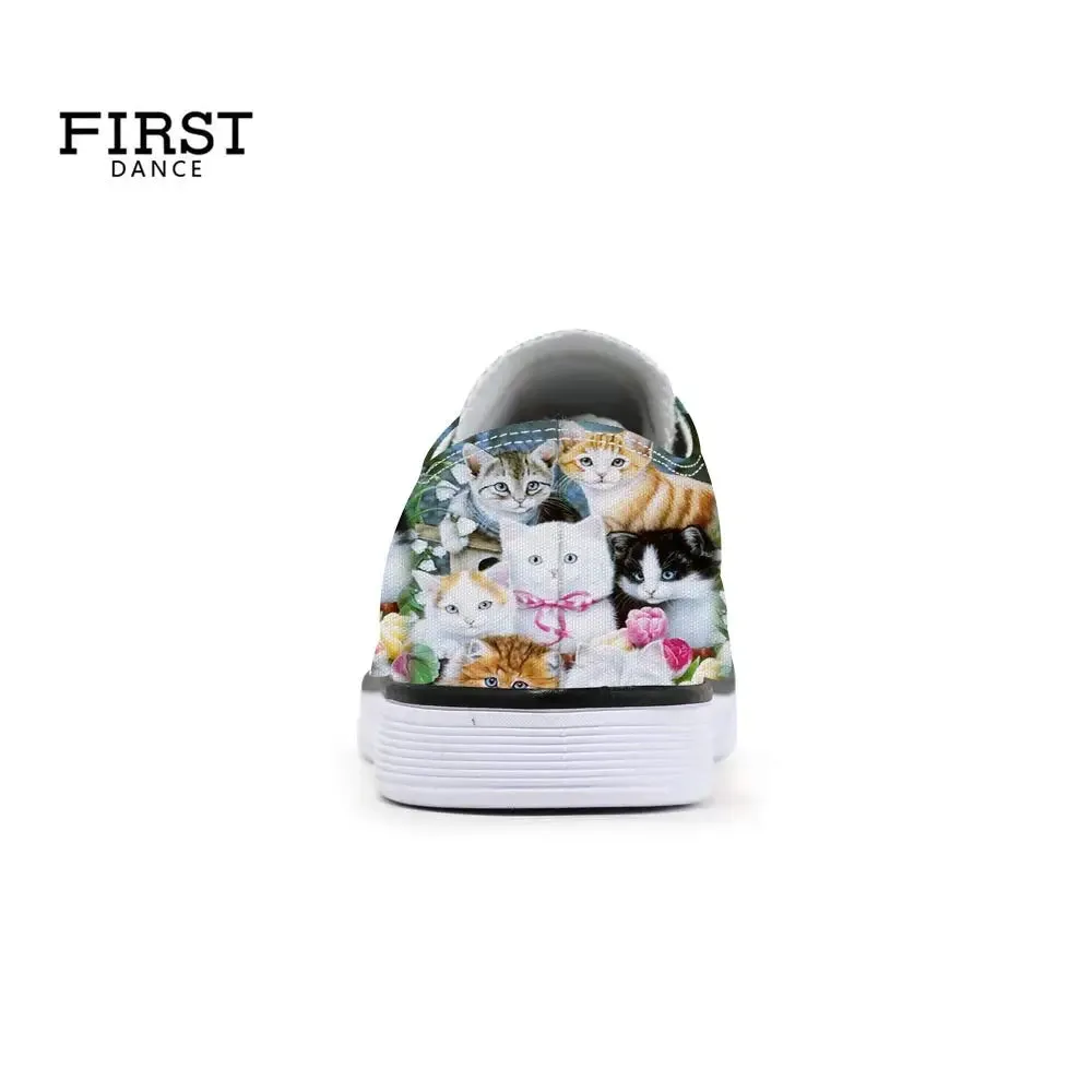 Clowder- the Sweet Kitty Cat Faces Sneakers