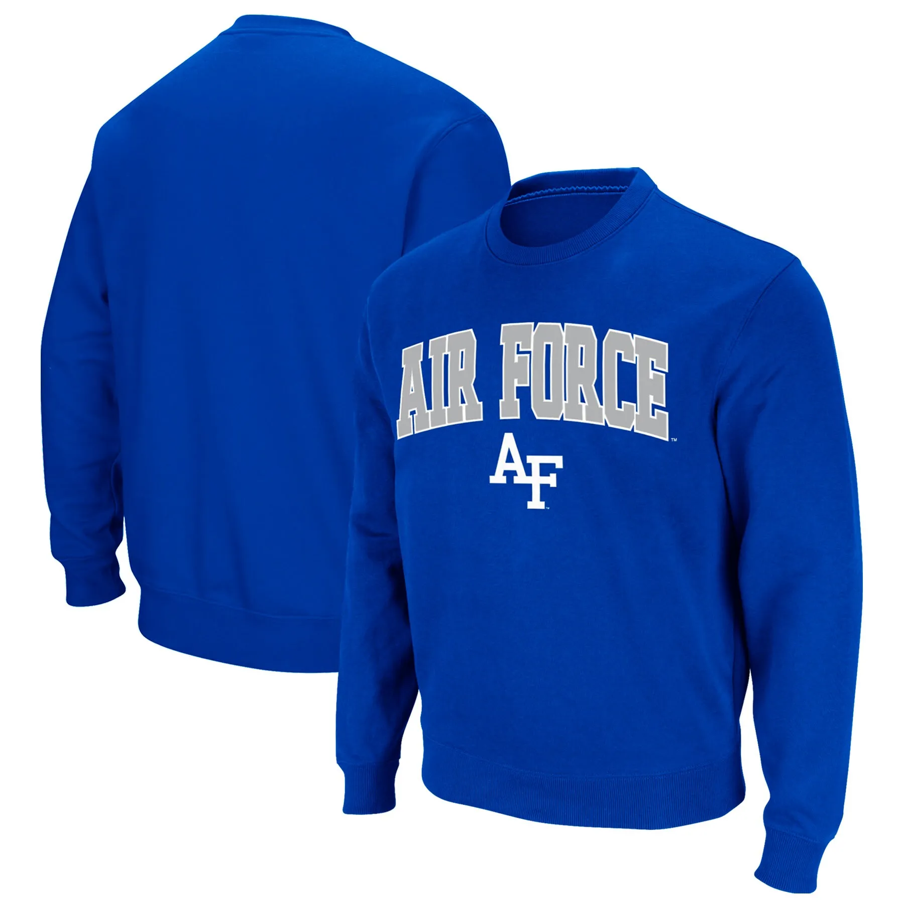 Colosseum Air Force Falcons Royal Arch & Logo Pullover Sweatshirt