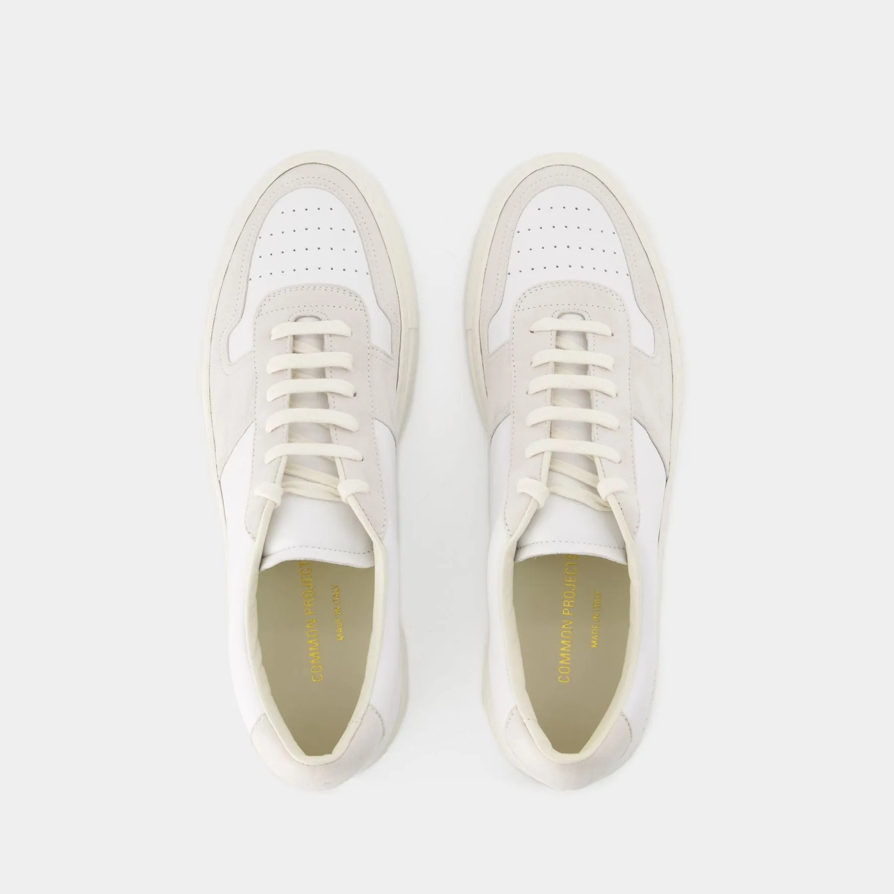 COMMON PROJECTS  Bball Duo Sneakers - Common Projects - Leather - White