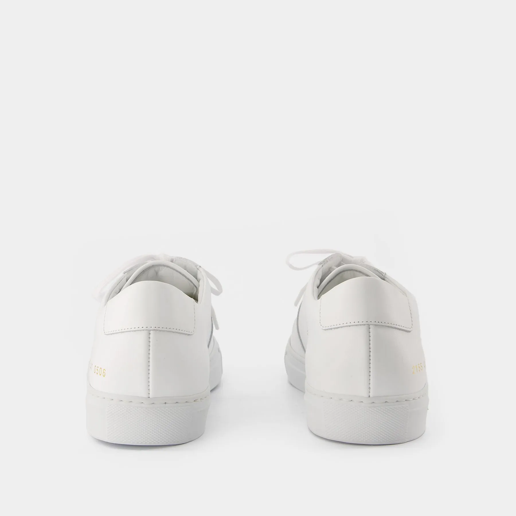 COMMON PROJECTS  Bball Low Sneakers - COMMON PROJECTS - Leather - White