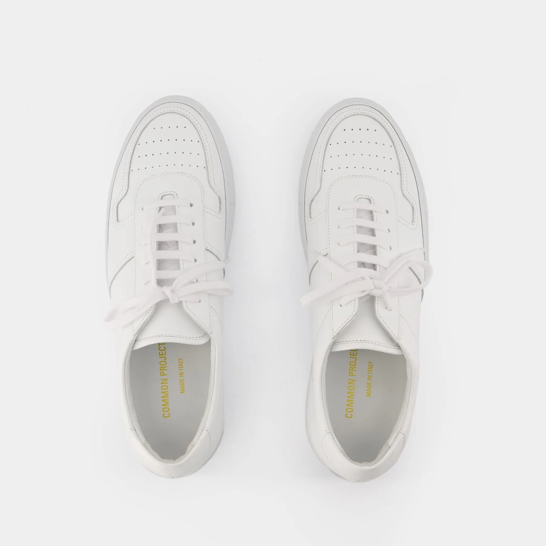 COMMON PROJECTS  Bball Low Sneakers - COMMON PROJECTS - Leather - White