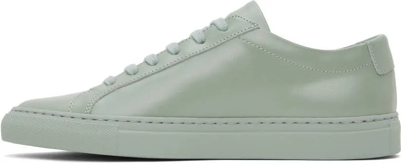 Common Projects Green Achilles Low Sneakers