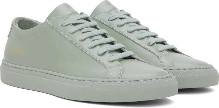 Common Projects Green Achilles Low Sneakers