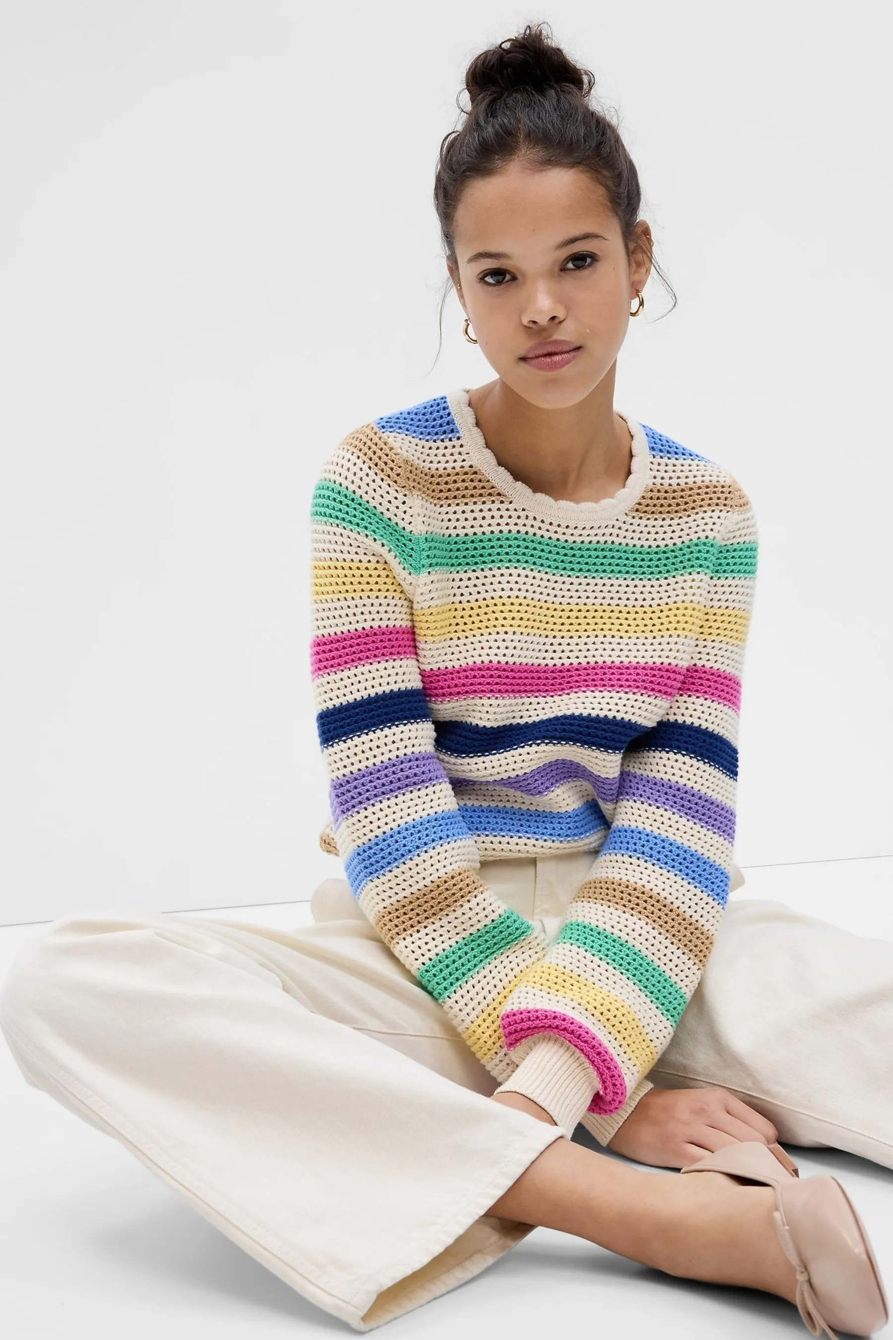 Crochet Crewneck Jumper