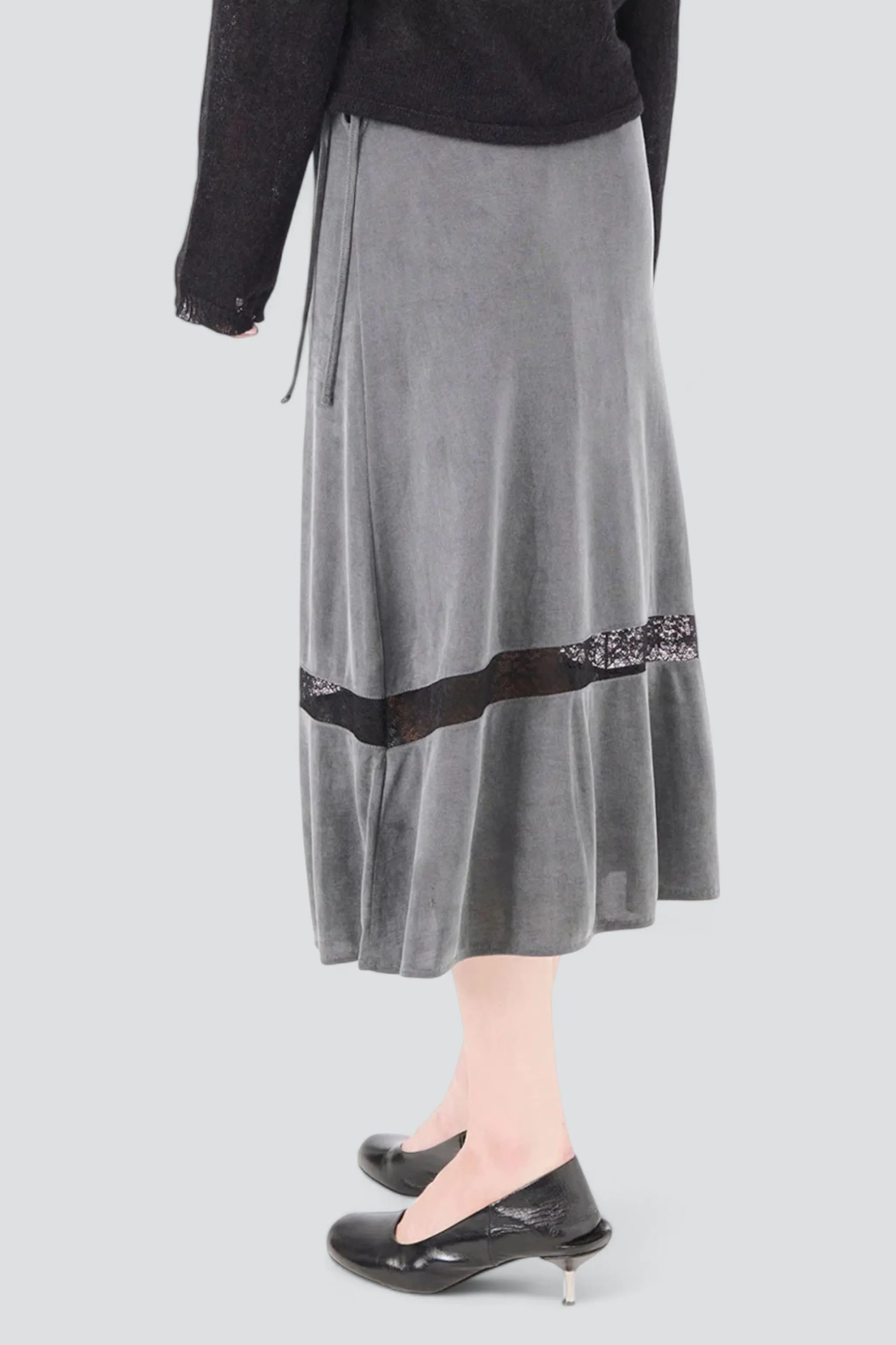 Dark Grey Balloon Skirt