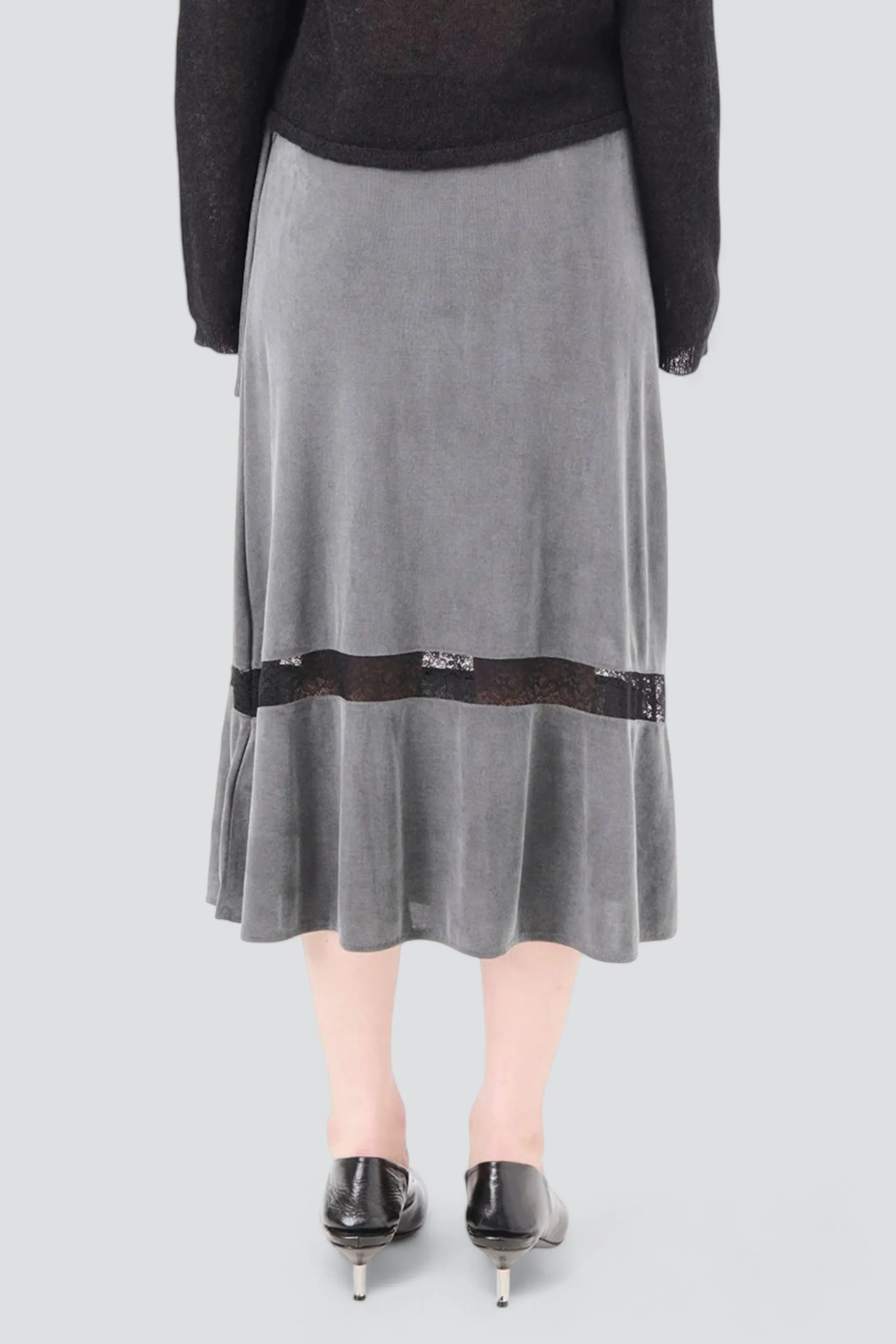 Dark Grey Balloon Skirt