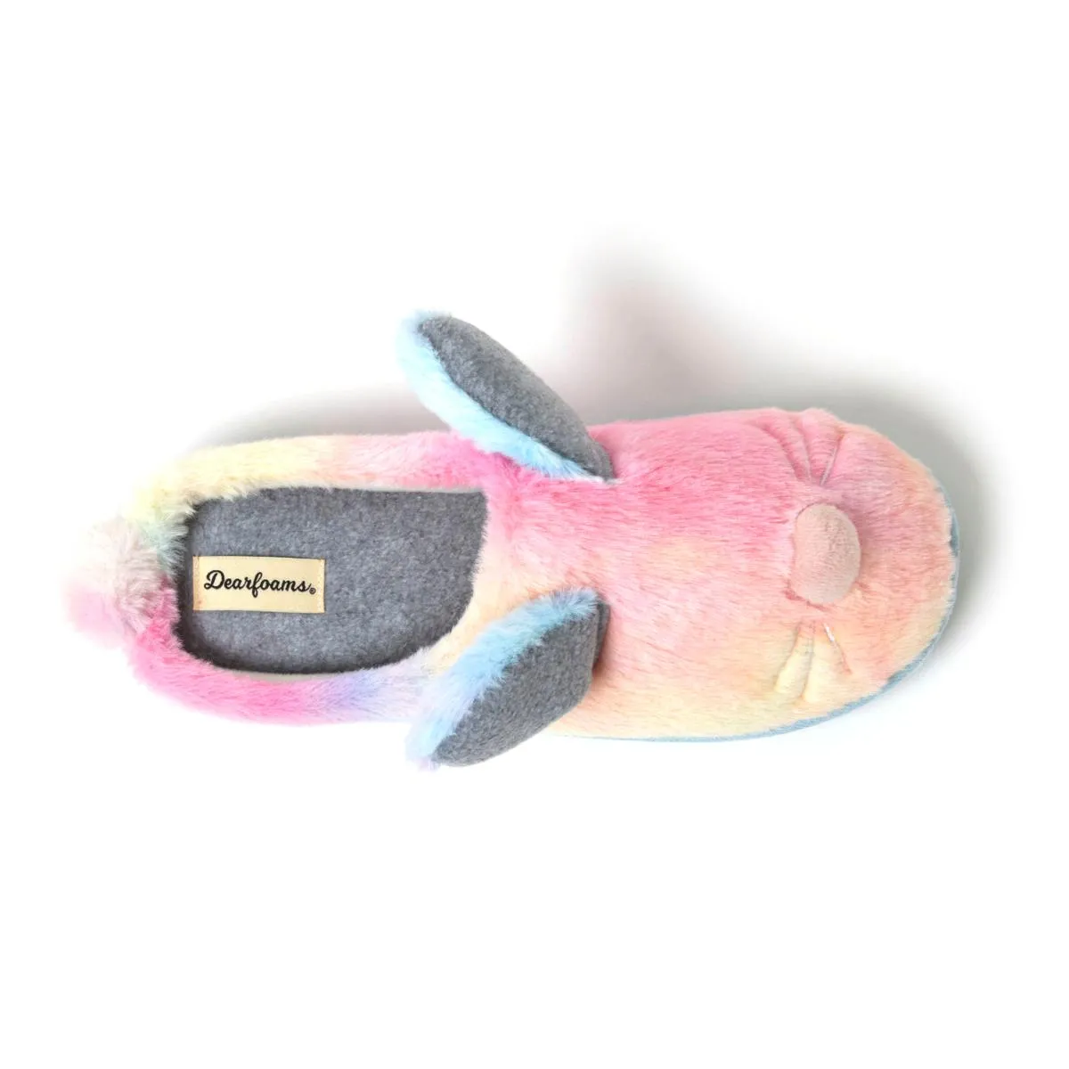      Dearfoams Unisex Adult Matching Family Bunny Clog Slipper     