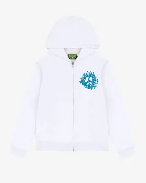 Denim Tears - Men's Denim University Zip Hoodie - (White)