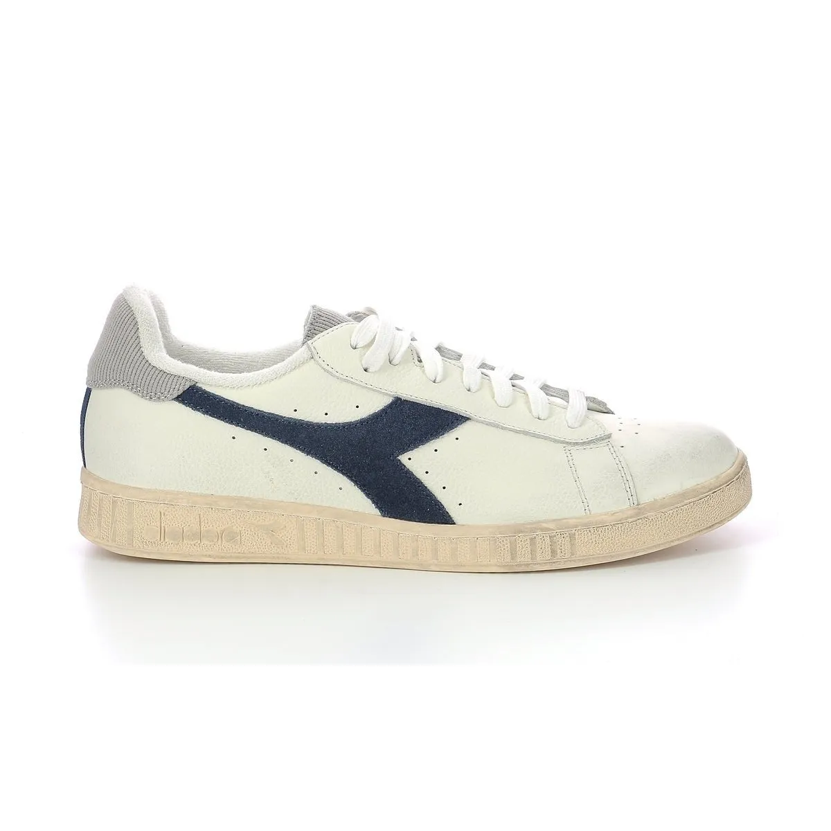 Diadora - Sneakers Basses Game L Low Used - White/Paloma/Dark Denim - Mixte