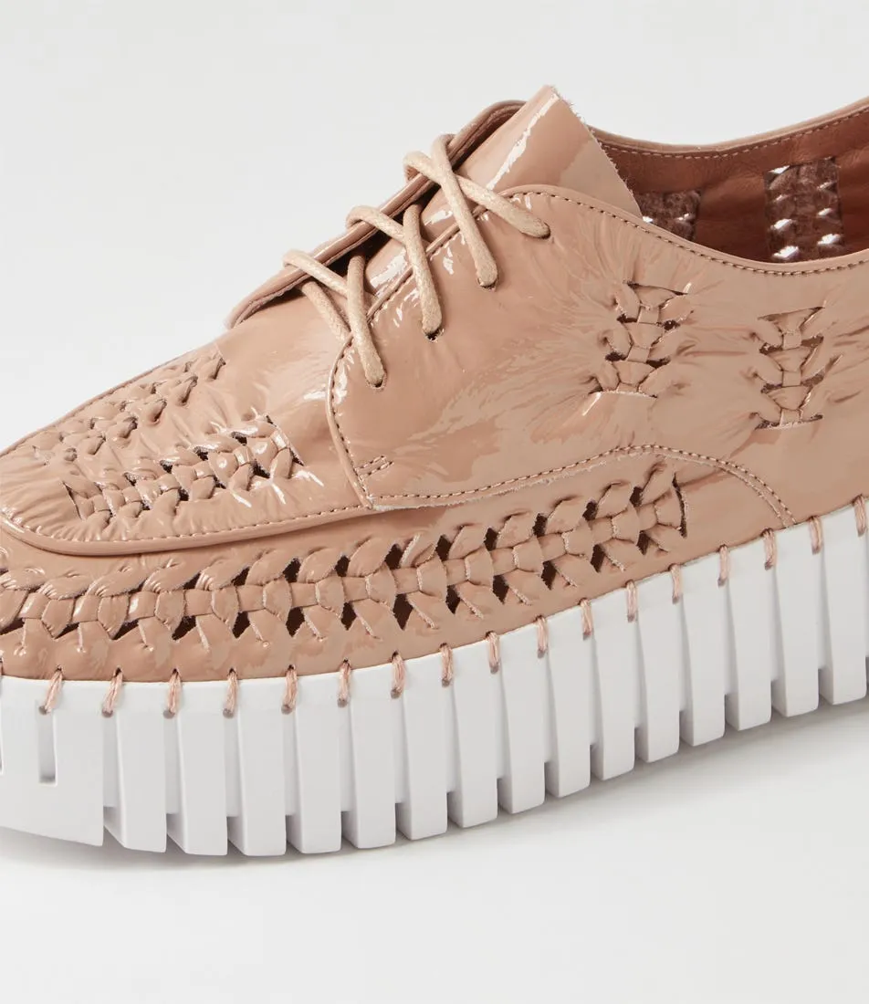 DJANGO & JULIETTE Brodies Mushroom Patent Leather Sneakers