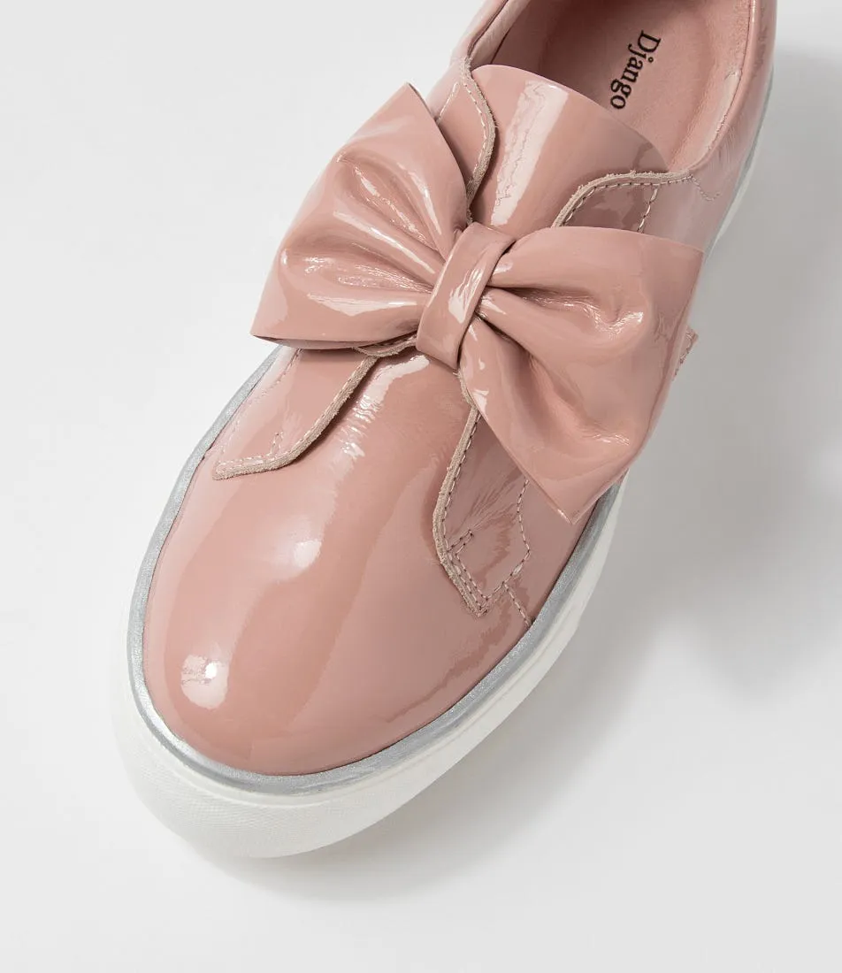 DJANGO & JULIETTE Folko Pink White Patent Leather Sneakers