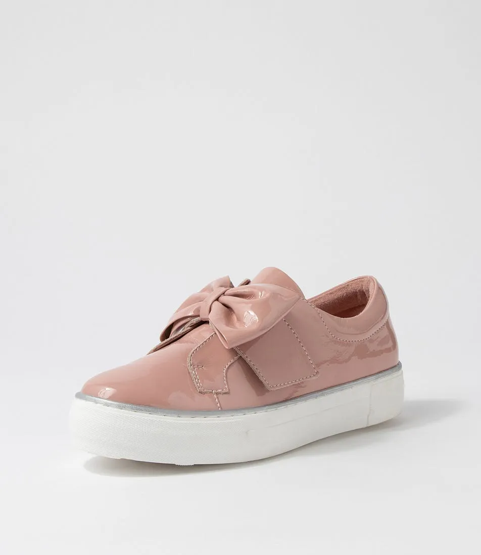 DJANGO & JULIETTE Folko Pink White Patent Leather Sneakers